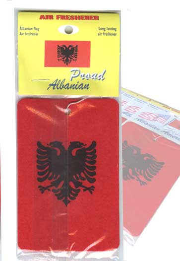 Albanian Flag Air Freshener