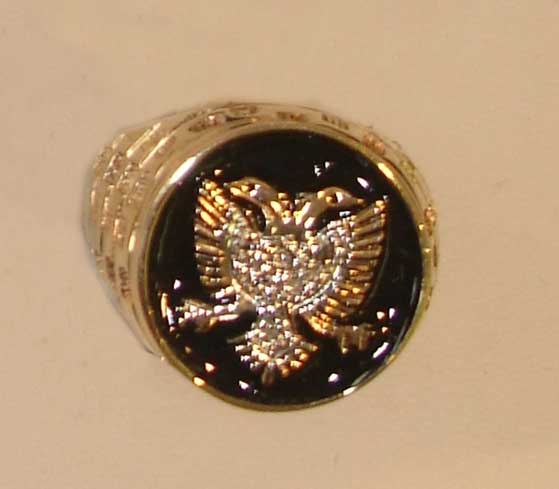 Gold Ring with Albanian Eagle